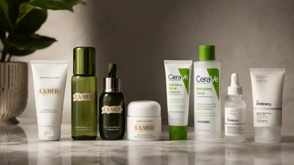 produtos skincare diferentes preços comparativo farmácia brasil