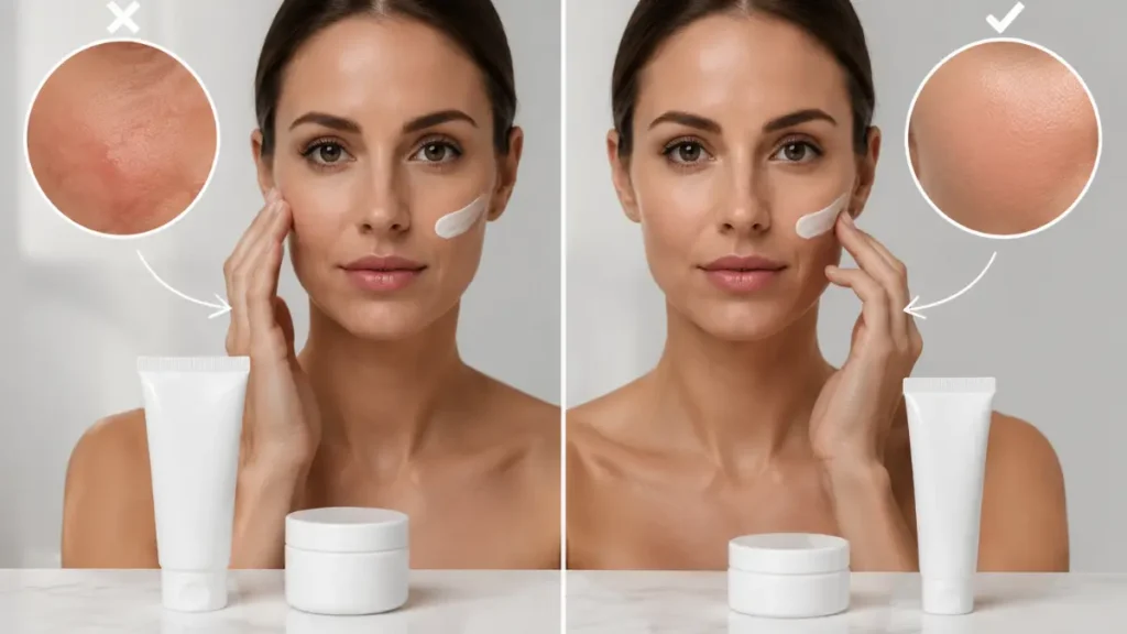 ordem correta errada produtos skincare comparativo