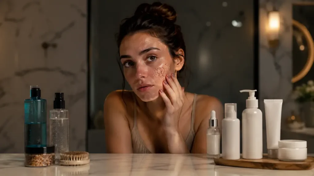 erros skincare pele desidratada produtos inadequados
