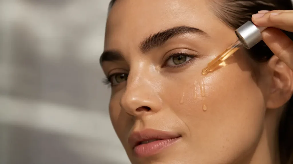 sérum vitamina C skincare matinal aplicação