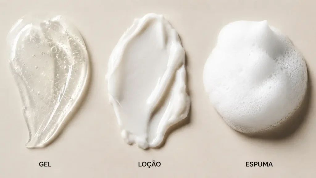 sabonete facial tipos gel loção espuma skincare básico escolha certa