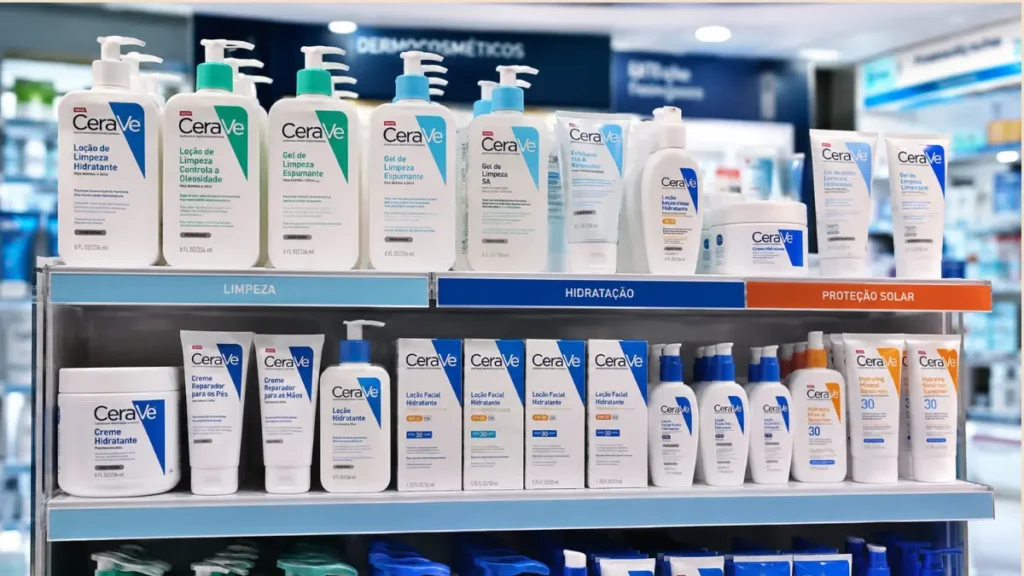 linha completa produtos CeraVe farmácia brasileira