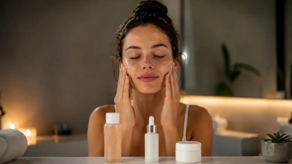 rotina skincare noturna esfoliação facial passo a passo