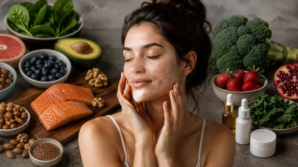 alimentação anti-inflamatória para pele com acne ômega 3 zinco