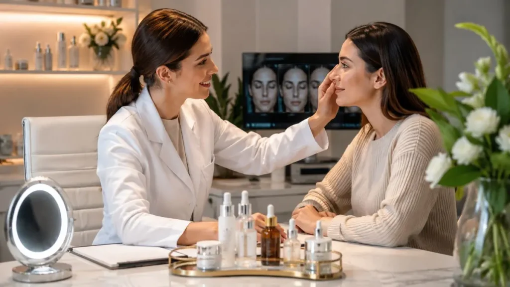 consulta dermatologista colágeno pele tratamento orientação profissional