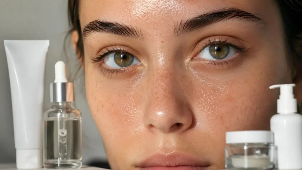 pele oleosa com acne zona T cuidados skincare