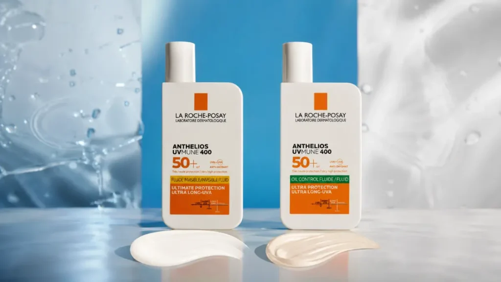 Anthelios UVMune 400 versus Airlicium FPS80 comparação textura