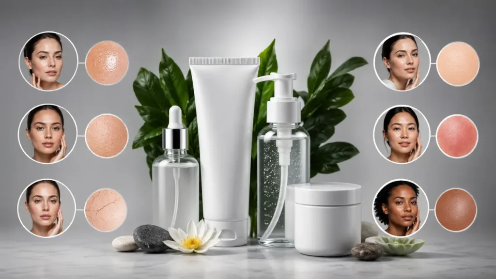 tipos de pele normal seca oleosa mista sensível como identificar skincare
