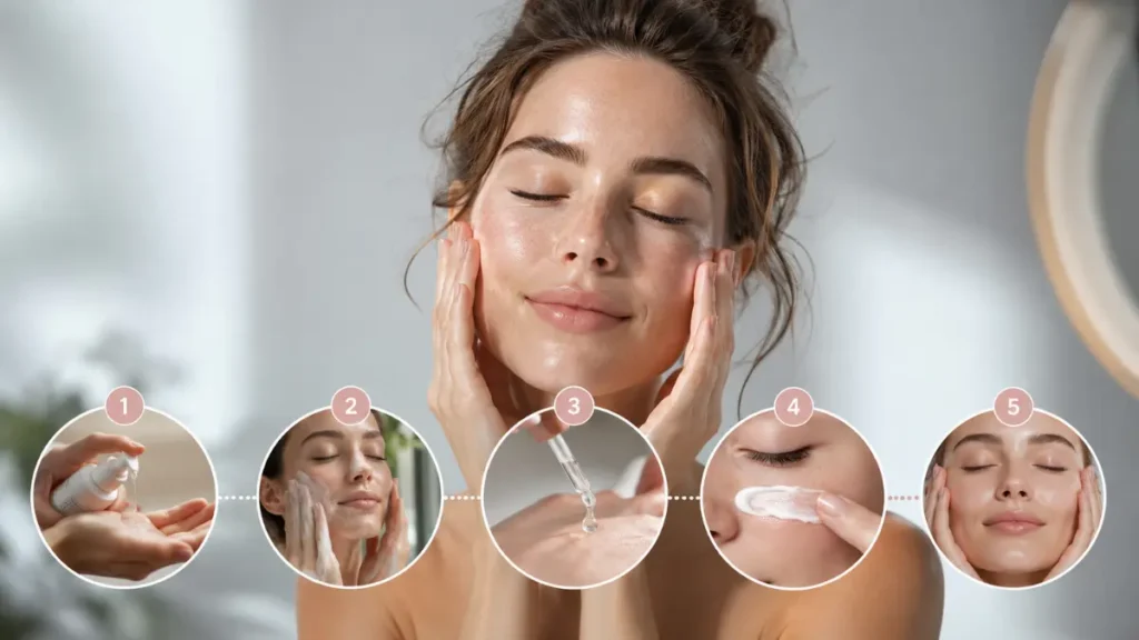 rotina skincare pele sensível passo a passo