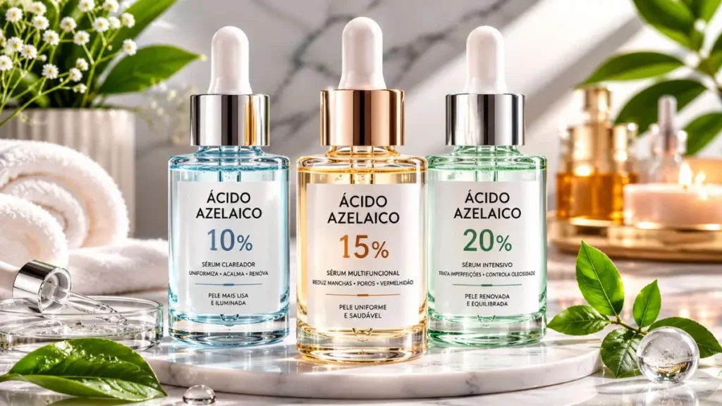 concentrações ácido azelaico 5 10 20 porcento