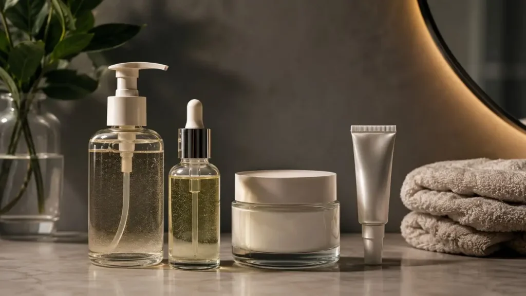 rotina noturna skincare pele mista produtos essenciais
