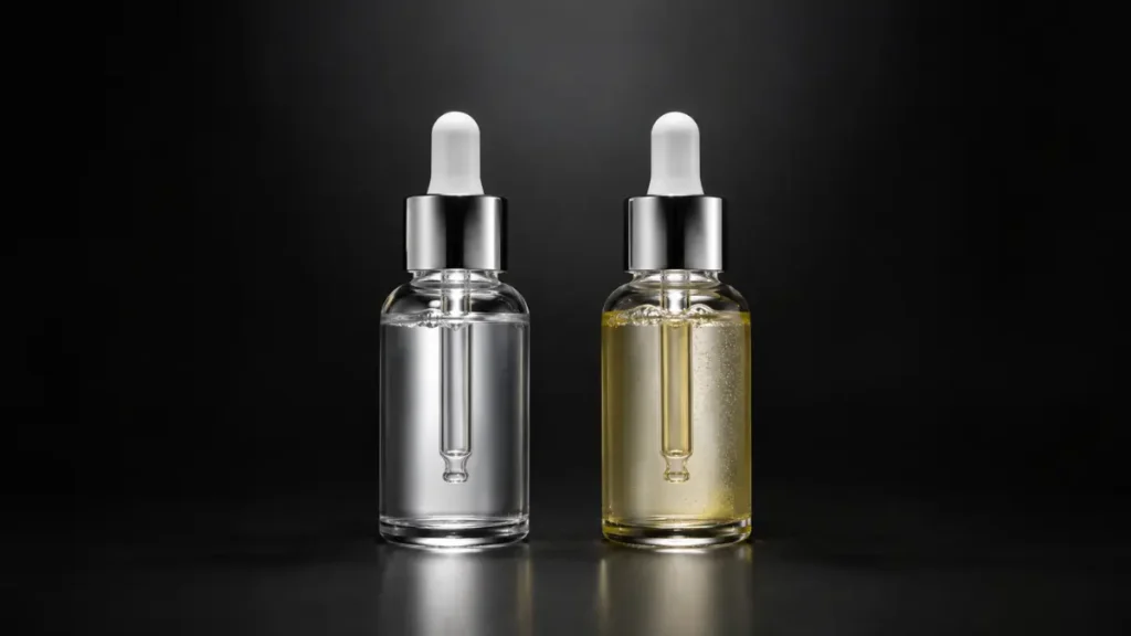 vitamina C oxidada versus sérum novo comparação