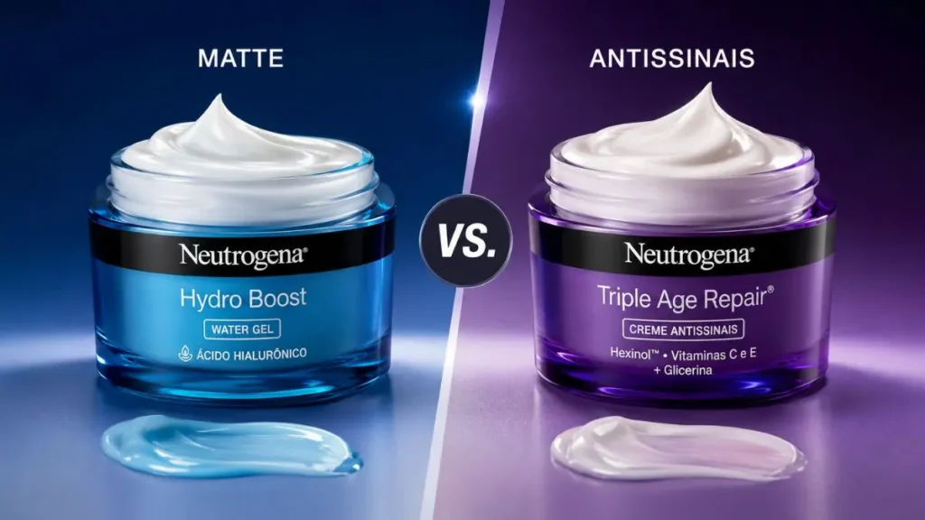Neutrogena Skincare: Produtos, Benefícios e Como Usar 4 comparação Face Care Intensive matte antissinais Neutrogena