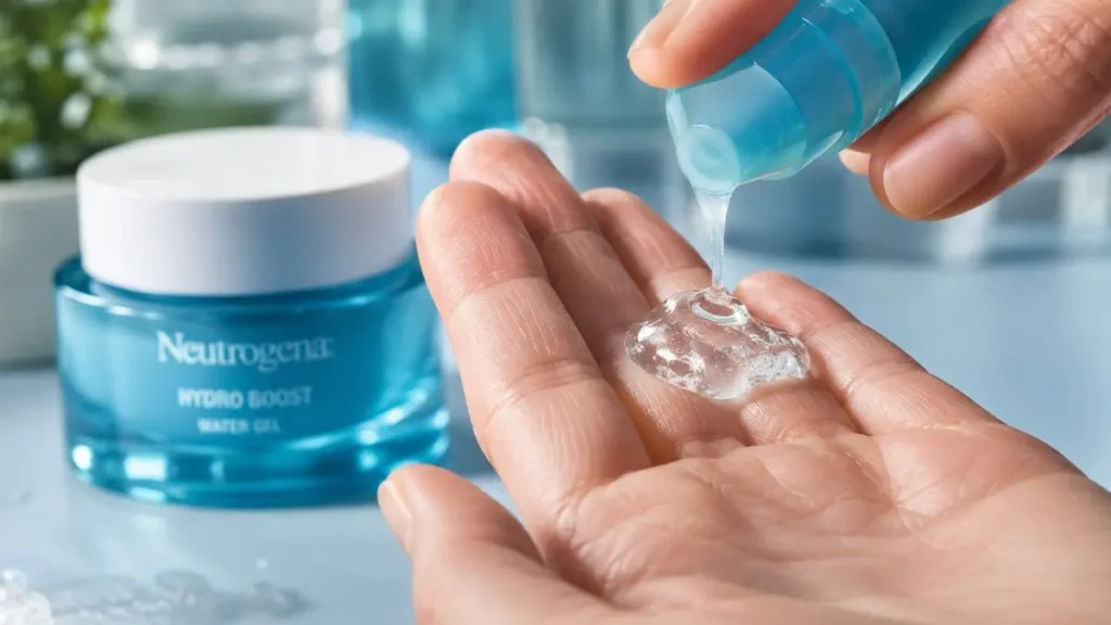 Neutrogena Skincare: Produtos, Benefícios e Como Usar 3 textura gel hidratante Hydro Boost ácido hialurônico
