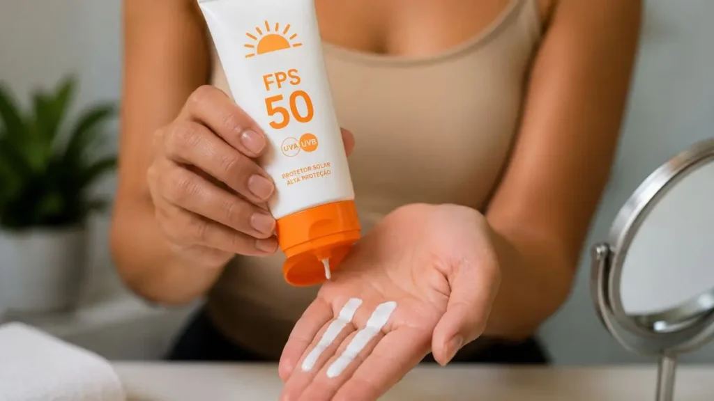 quantidade correta protetor solar rosto