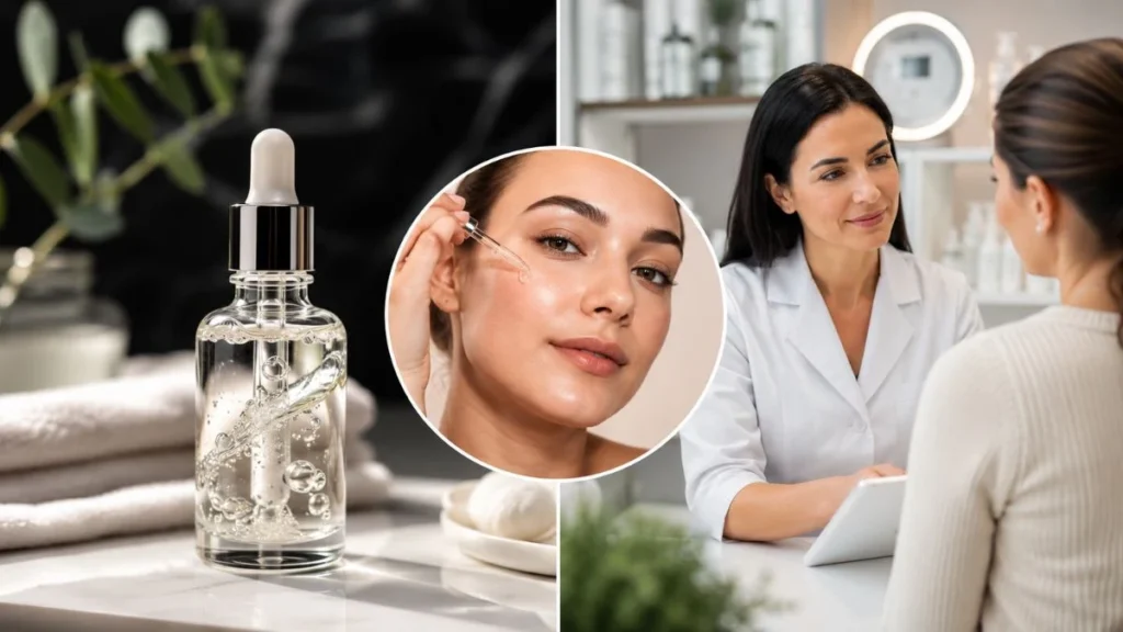 Diferença entre skincare com ácido glicólico e tratamento dermatológico
